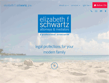 Tablet Screenshot of elizabethschwartz.com